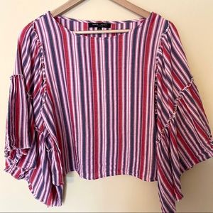 Romeo & Juliet Couture Pink Red Stripe Bell